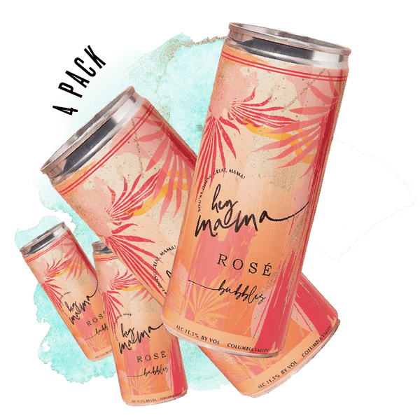 Rosé Bubbles 4 Pack - Hey Mama Wines 